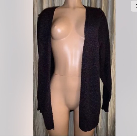 NWOT AMERICAN EAGLE OUTFITTERS LADIES LACE-UP SHOULDER OPEN CARDIGAN SWEATER XS - Picture 11 of 13